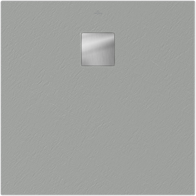 Villeroy & Boch Excello douchebak vierkant 80x80x4cm nature grey uda8080exc1v-3n