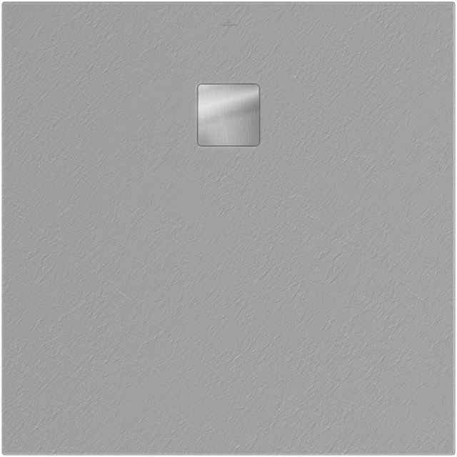 Villeroy & Boch Excello douchevloer 100x100x4cm polyurethaan/acryl nature grey uda1010exc1v-3n