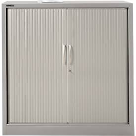 Schäfer Shop Select Roldeurkast MS iCONOMY, staal, 3 ordnerhoogten, B 1200 x D 400 x H 1215 mm, wit aluminium RAL 9006