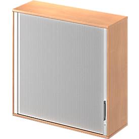 Schäfer Shop Genius Opzet-roldeurkast TETRIS WOOD, 3 ordnerhoogten, B 1200, beukenpatroon