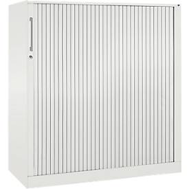 C und P Roldeurkast ASISTO C 3000, 3 ordnerhoogten, met akoestische roldeuren, breedte 1200 mm, wit/wit