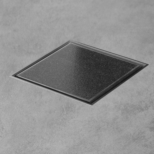 Easy Drain AquaJewels Quattro tegel 20x20cm met zijuitlaat 50mm waterslot 30/35/50mm ajq-20x20-t