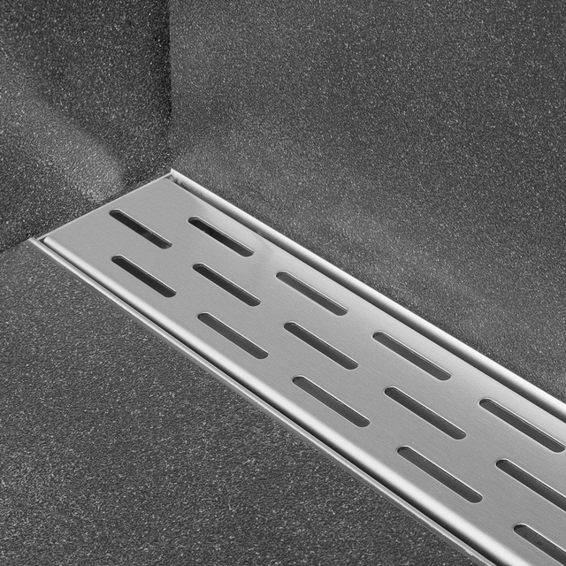 Easy Drain Compact wall 50 afvoergoot 6x110cm zijuitlaat rvs edcomw1100-50