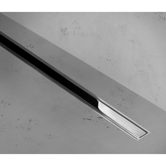 Easy Drain Xs taf douchegoot 100cm met rooster z1 waterslot 50mm rvs geborsteld xs-taf-1000-z1m
