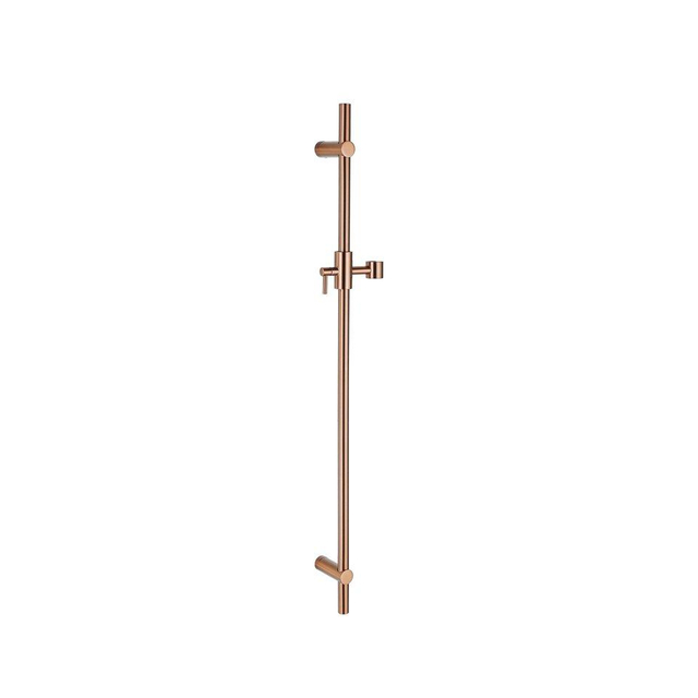 Fortifura Calvi Badkraan - met glijstangset - ronde handdouche - gladde doucheslang - geborsteld koper PVD SW970037/SW799449/SW728176/SW720226