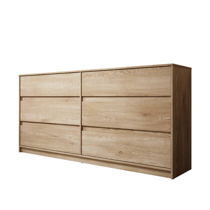 Meubella Ladekast Cuarto - Eiken - 181 cm