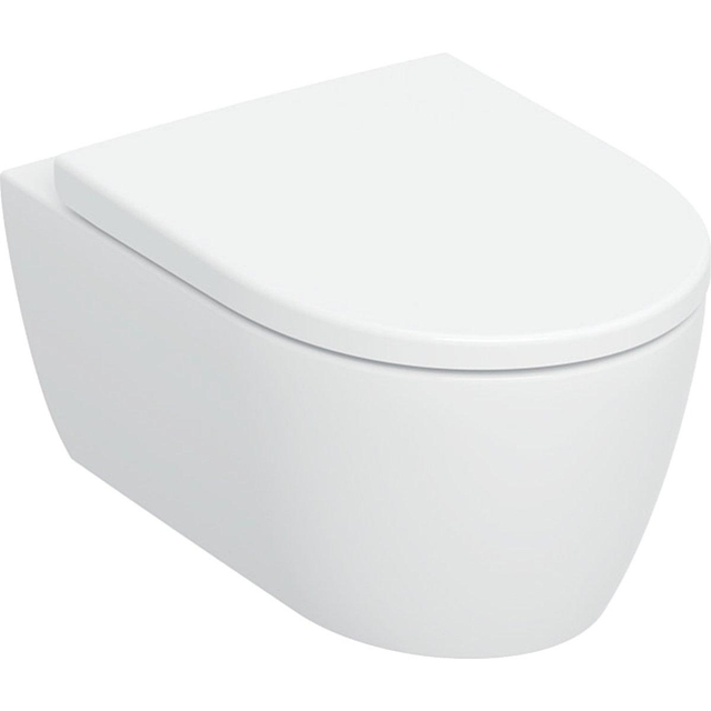 Geberit iCon Wandclosetset - 53x35cm - diepspoel - rimless - TurboFlush - KeraTect - softclose en quickrelease zitting - glans wit 503.045.00.8