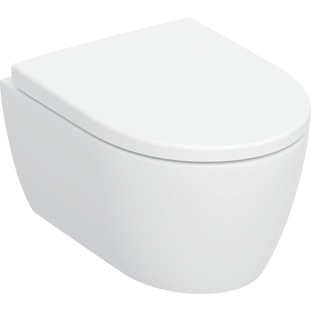 Geberit iCon Wandclosetset - 49x35cm - compact - diepspoel - rimless - TurboFlush - KeraTect - softclose en quickrelease zitting - glans wit 503.048.00.8