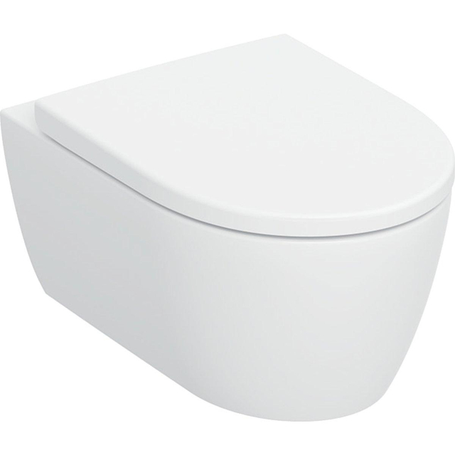 Geberit iCon Wandclosetset - 53x35cm - diepspoel - rimless - TurboFlush - softclose en quickrelease zitting - mat wit 503.046.jt.1