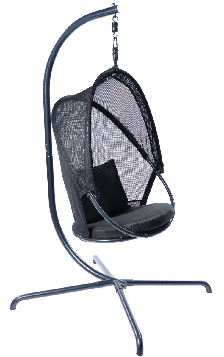 Tropilex 'Mesh' Grey Hangstoelset - 160 kg - Zwart - 