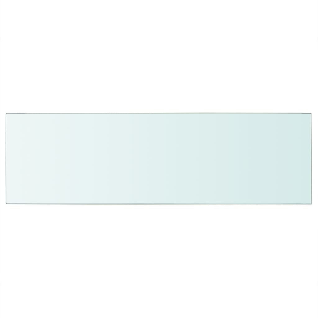 vidaXL Wandschap transparant 80x25 cm glas