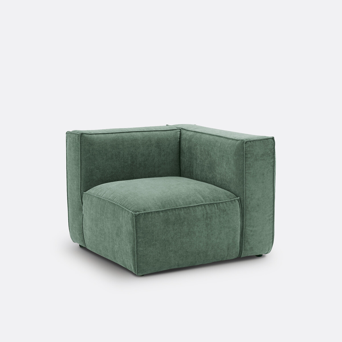 LA REDOUTE INTERIEURS Modulaire hoekbank van getextureerd fluweel, Seven