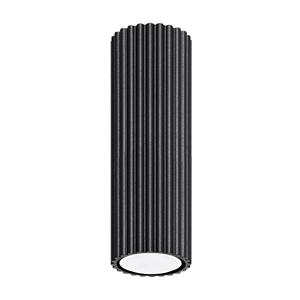 SOLLUX LIGHTING Deckenleuchte Karbon, schwarz, H&ouml;he 20 cm, Aluminium