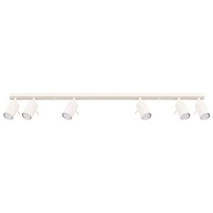 SOLLUX LIGHTING Deckenstrahler Ring, beige, L&auml;nge 117 cm, Stahl, 6-flg.