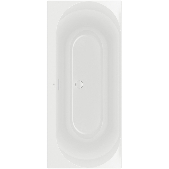 Villeroy & Boch Loop duobad - 170x75cm - rechthoek/binnenbad ovaal - acryl Wit Alpin glans uba170lof2v-01