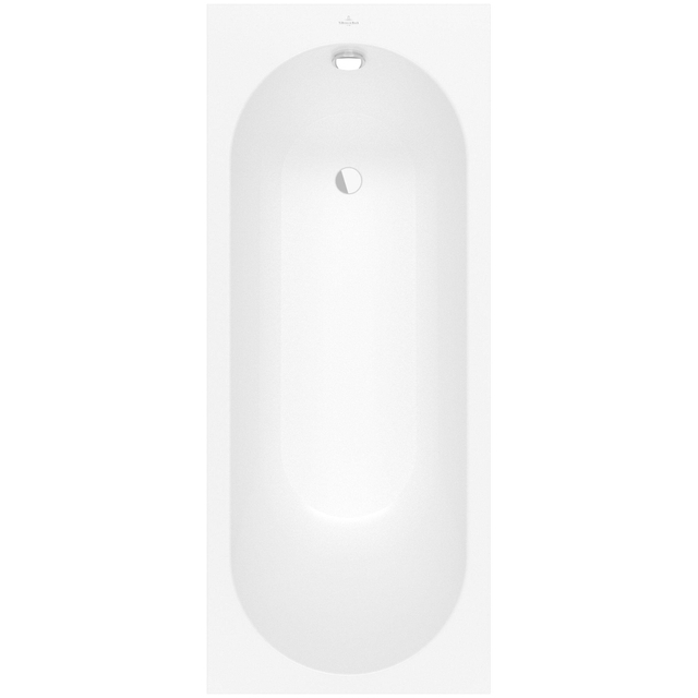 Villeroy & Boch Oberon kunststof bad quaryl rechthoekig 170x70x45cm incl. poten mat wit ubq177obe2v-rw