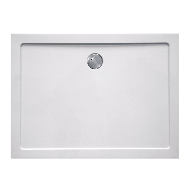 Haceka Belice douchebak - Rectangular 120x80x4cm - composiet - glans wit 1159036