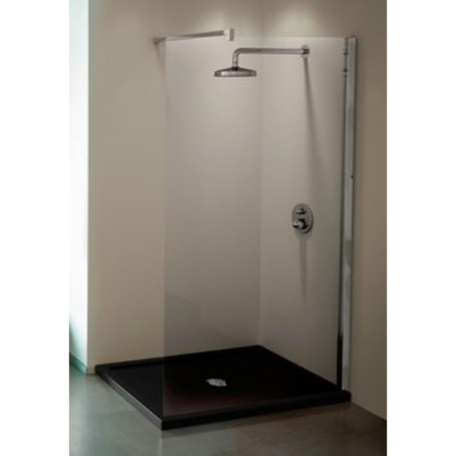 Novellini Kuadra inloopdouche H 147/150x200cm met muursteun 100cm chroom/helder kuadh150-1k