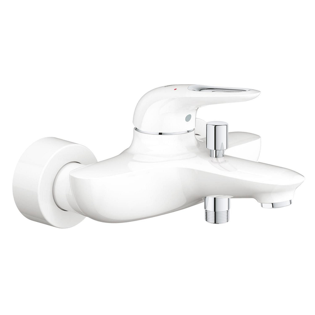 Grohe Eurostyle New badkraan met omstel en koppelingen wit 33591ls3