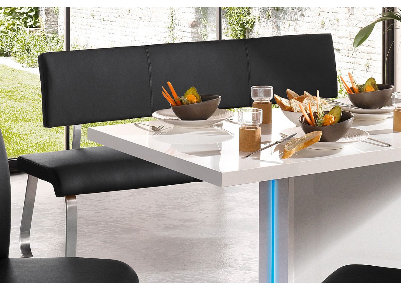 MCA furniture Bank Arco, TOPSELLER! belastbaar tot 280 kg, imitatieleer, in verschillende breedten (1 stuk)