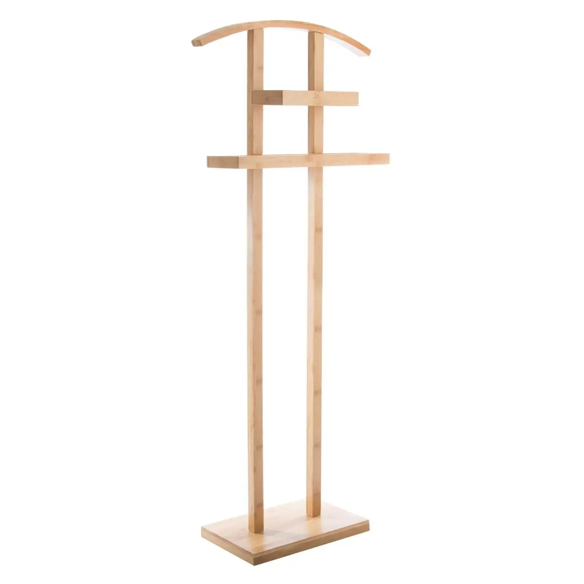5five Kledingrek Dressboy - Colbert/jas hanger - staand model - bamboe hout - lichtbruin - x 22 x 113 c -
