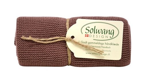 Solwang Design  keukendoek - chocoladebruin