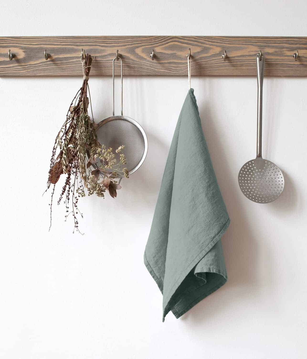 Linen Tales  linnen theedoek - green milieu - 45 x 65 cm