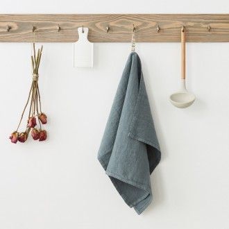 Linen Tales  linnen theedoek - blue fog - 45 x 65 cm.