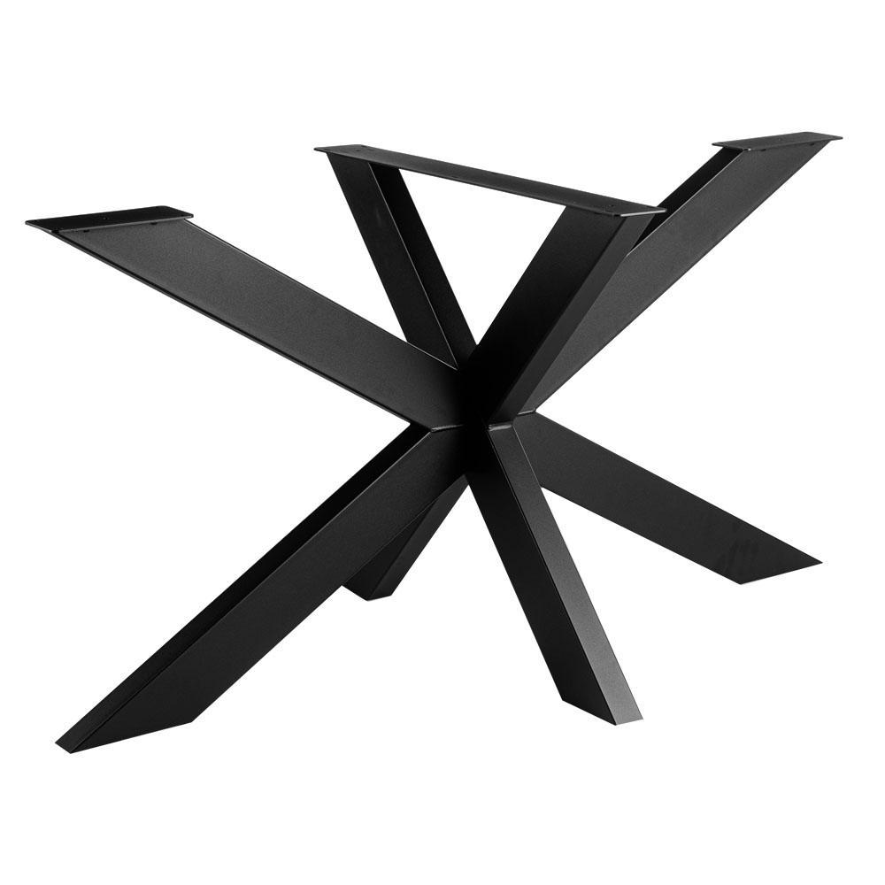 Furniture Legs Europe Stalen matrix zwart spinpoot 180 bij 78 cm en hoogte 73 cm (8 x 4 cm)