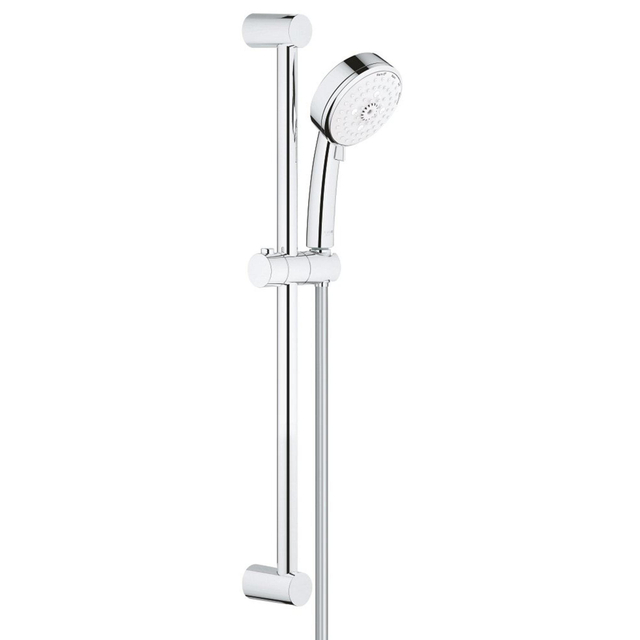 Grohe New Tempesta Cosmopolitan 100 Glijstangset - 60cm - ronde handdouche - 4 straalsoorten - gladde doucheslang - chroom/wit 27580002