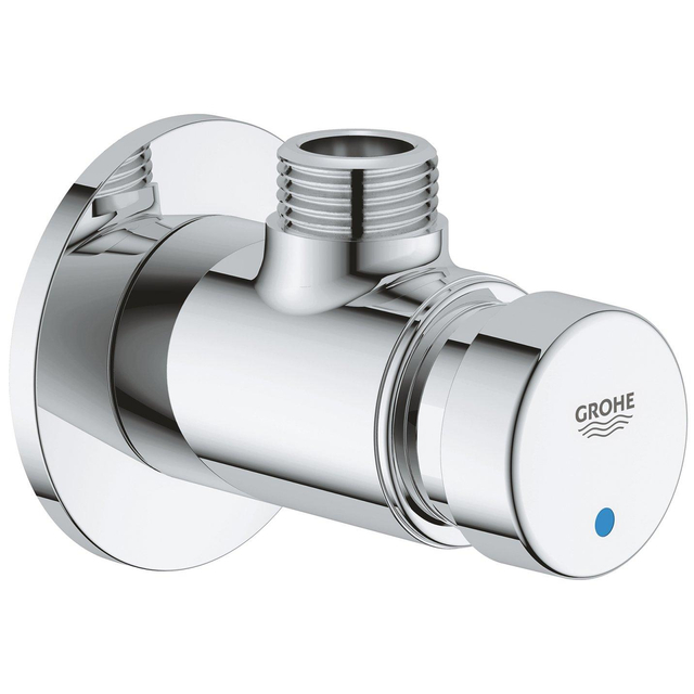 Grohe Euroeco Cosmopolitan S douchekraan zelfsluitend 1/2 blauw/rood chroom 36267000