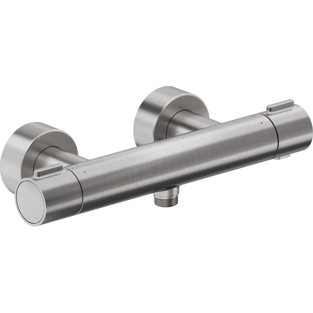 Duravit Thermostatarmaturen Douchekraan - thermostatisch - zonder omstel koppelingen - HOH=15cm - geborsteld RVS th4220000070