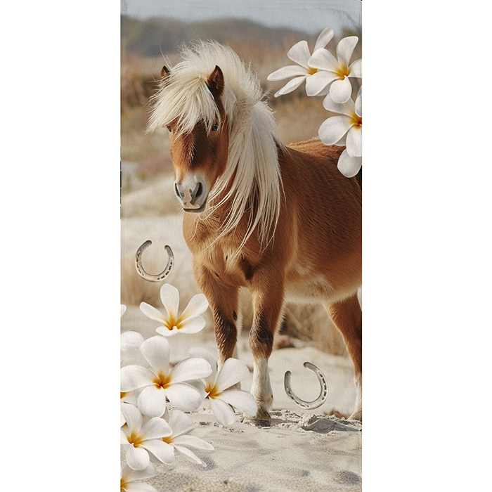 Good Morning Kinderstrandlaken Pony Fabi– 75x150 cm