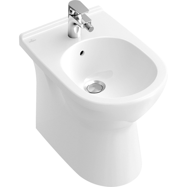 Villeroy & Boch O.novo staand bidet met overloop 1 kraangat wit 54610001