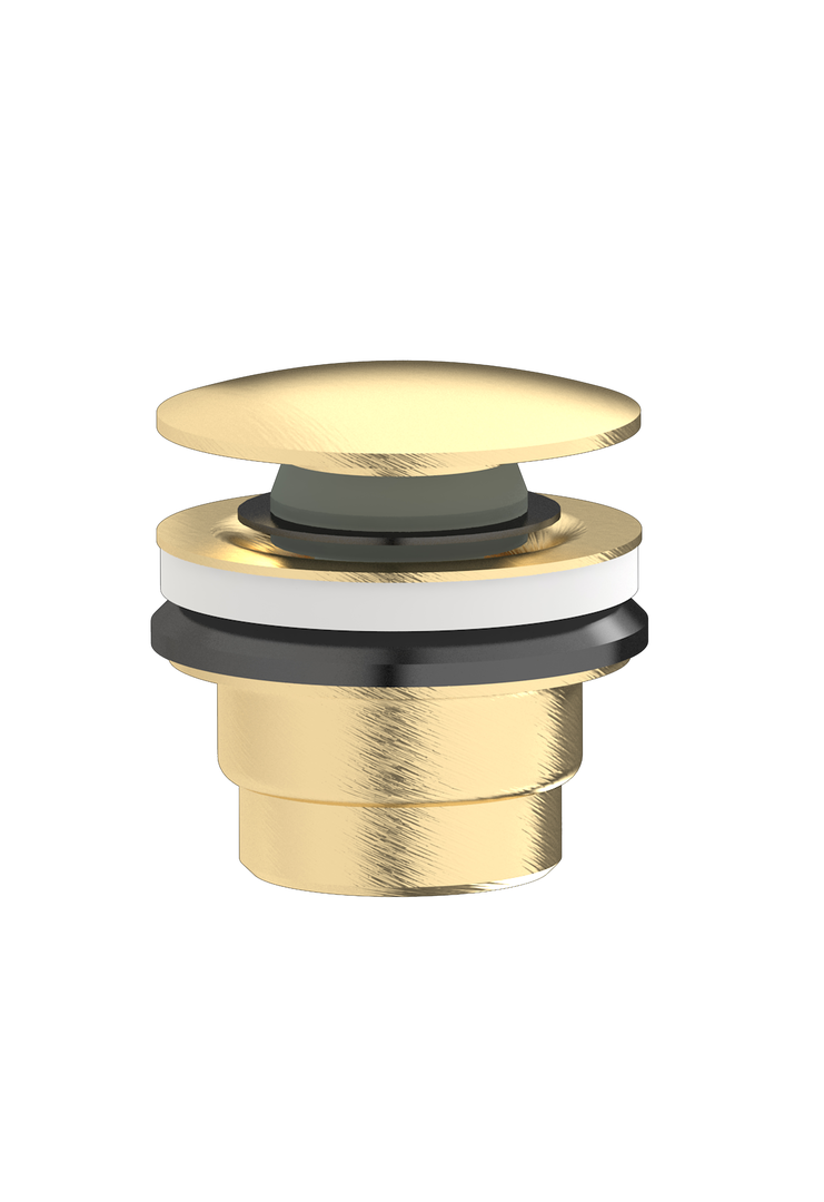 Plieger Roma 2 in 1 design afvoerplug goud geborsteld