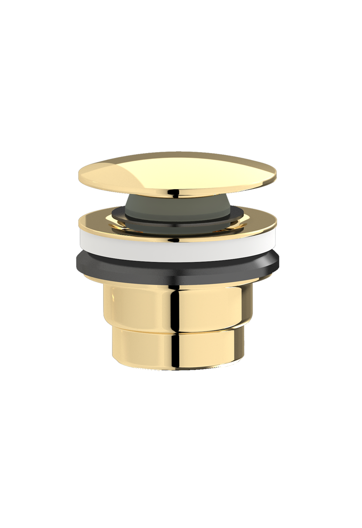 Plieger Roma 2 in 1 design afvoerplug goud