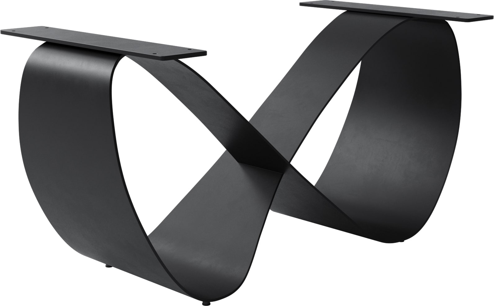DELIFE Tischgestell Infinity Metall Schwarz für Ausziehtisch von 180-300 cm