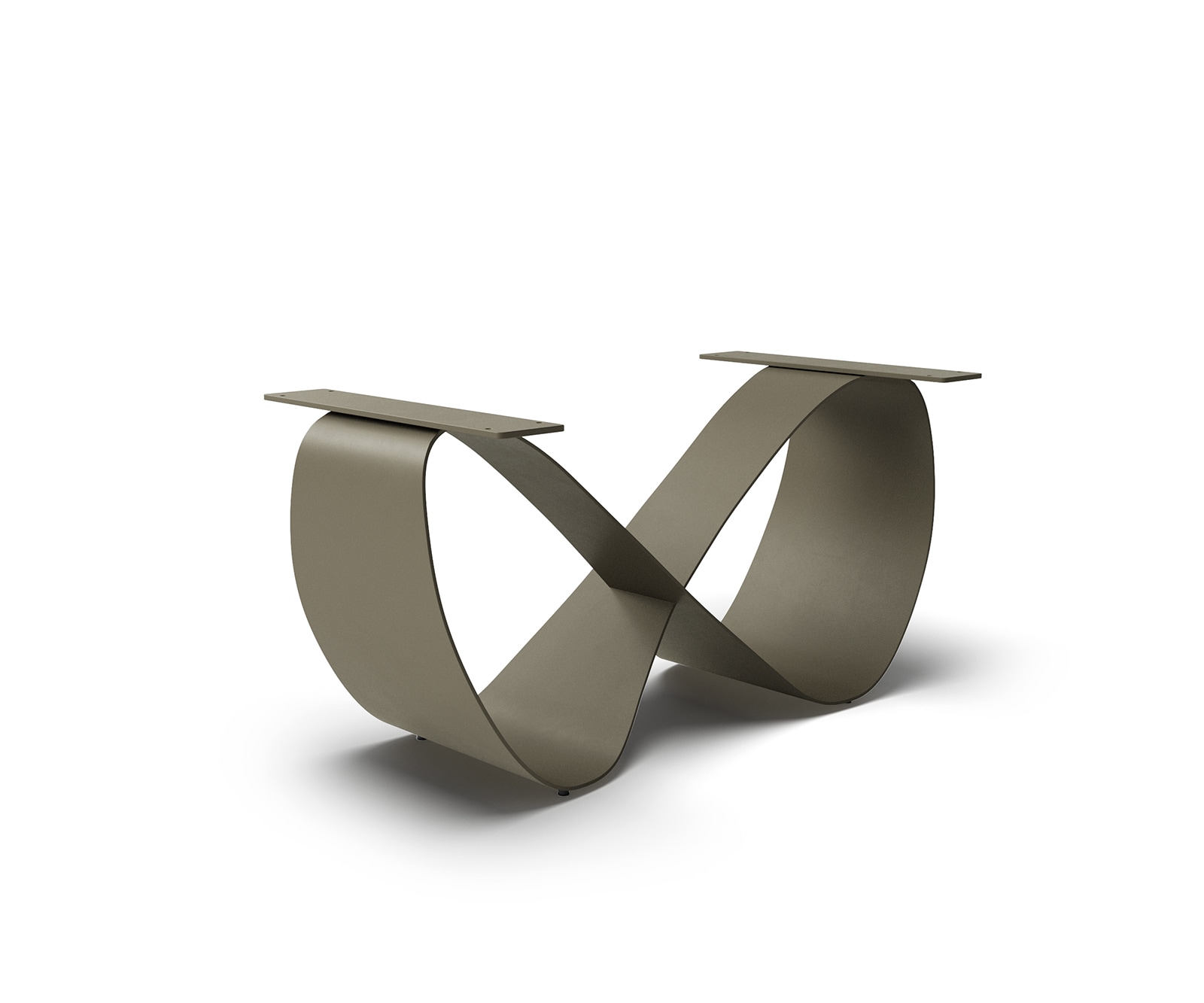 DELIFE Tischgestell Infinity Metall Effektfinish Titan Ausziehtisch von 180-300 cm