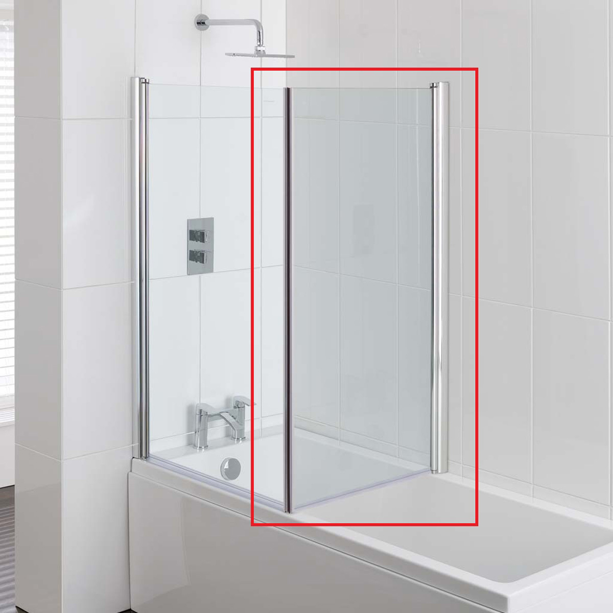 Eastbrook Type 1 badwand zijwand 70x140cm chroom