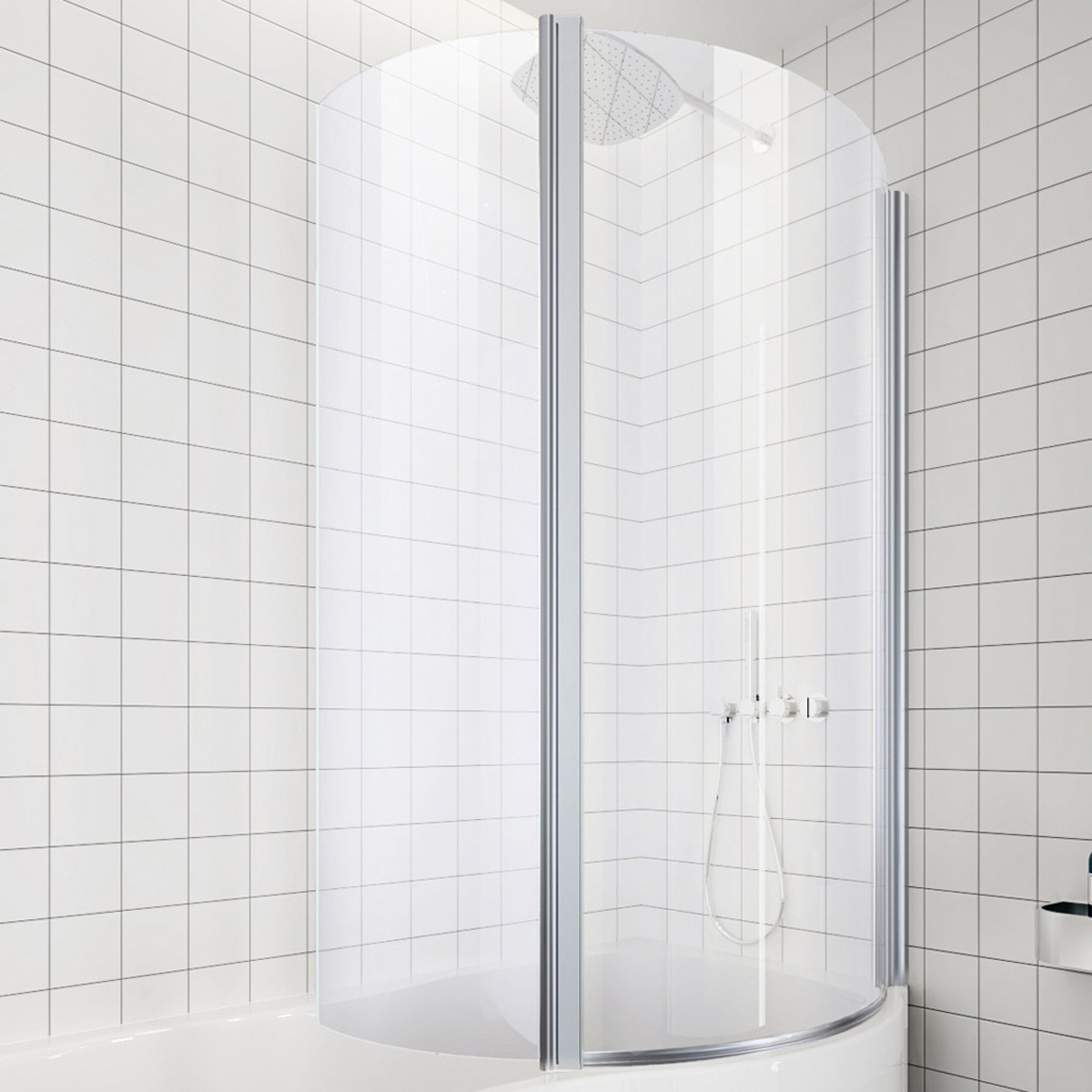 Eastbrook Beaufort Type 2 bad douchecabine 80x47cm rechts chroom