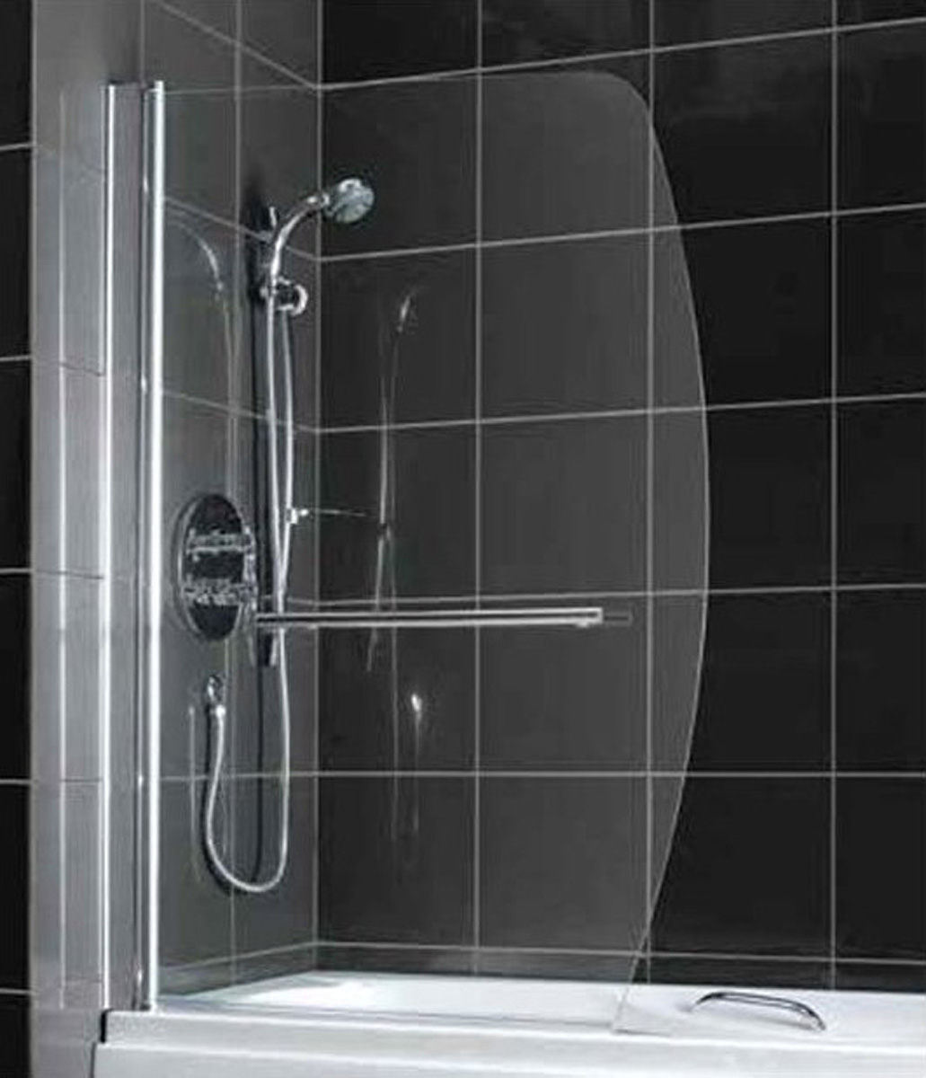 Eastbrook Sail badwand met handdoekrek 90x140cm chroom