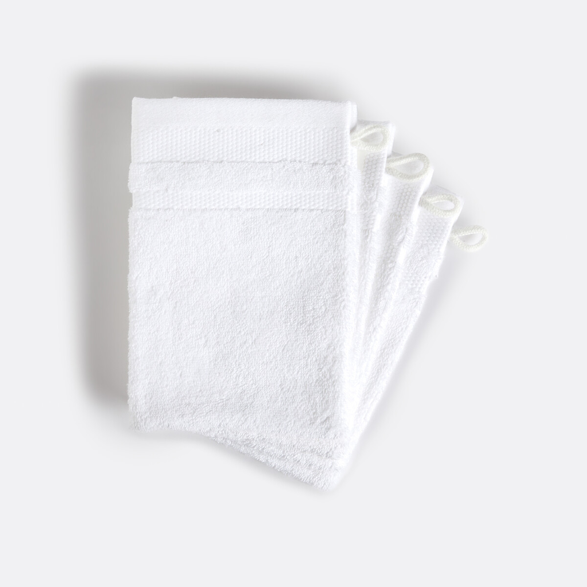 LA REDOUTE INTERIEURS Set van 4 washandjes in gekamd katoen 600g/m2, Kheops