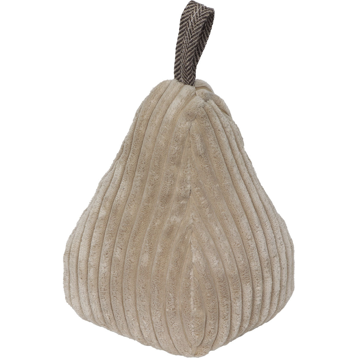 Luance Deurstopper - 1,8 kg - beige - stof - piramide vorm - L14 x B13 x H21 cm - deurstop -