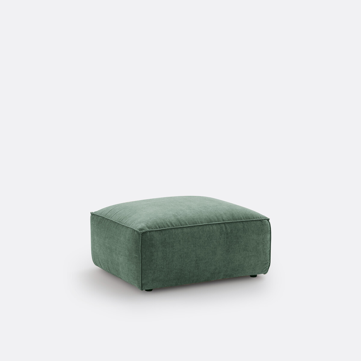 LA REDOUTE INTERIEURS Modulaire poef van getextureerd fluweel, Seven