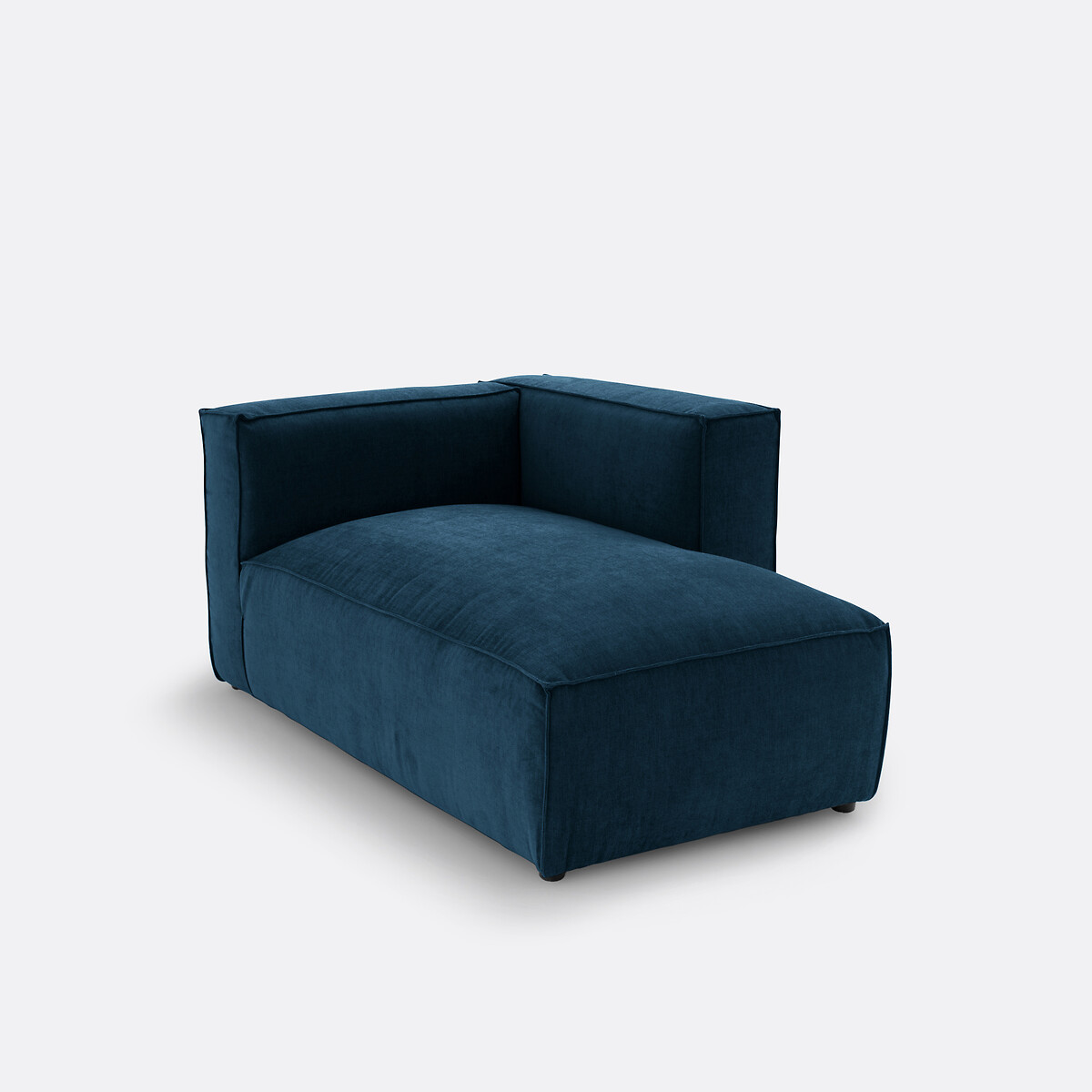 LA REDOUTE INTERIEURS Modulaire longchair van getextureerd fluweel, Seven