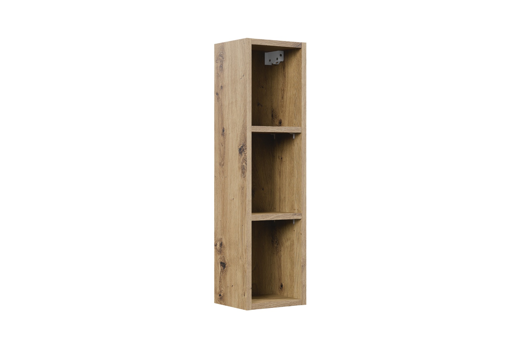 Comad Artisan half hoge open kast 20x74cm eiken