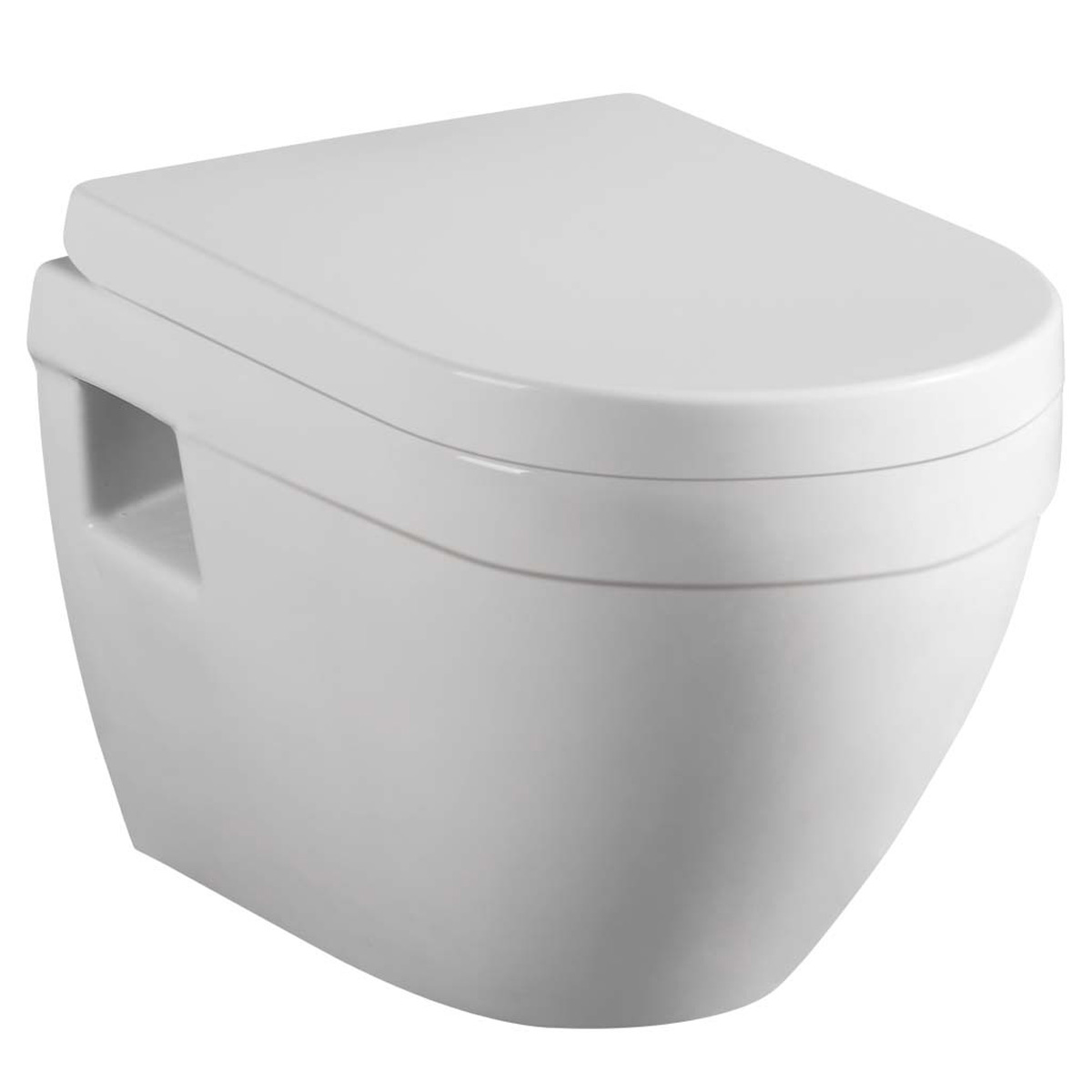 Eastbrook Dura hangende toiletpot wit glans