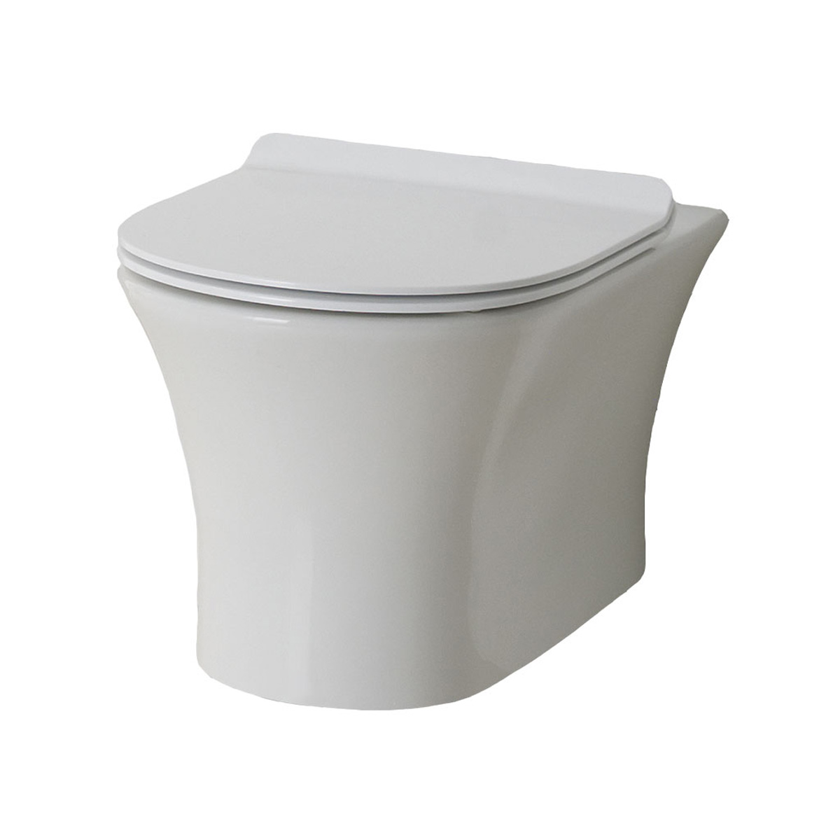 Eastbrook Northall randloos hangend toilet wit glans