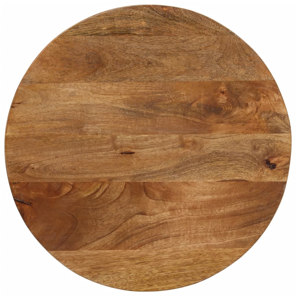 VidaXL Tafelblad rond Ø 60x2,5 cm massief ruw mangohout