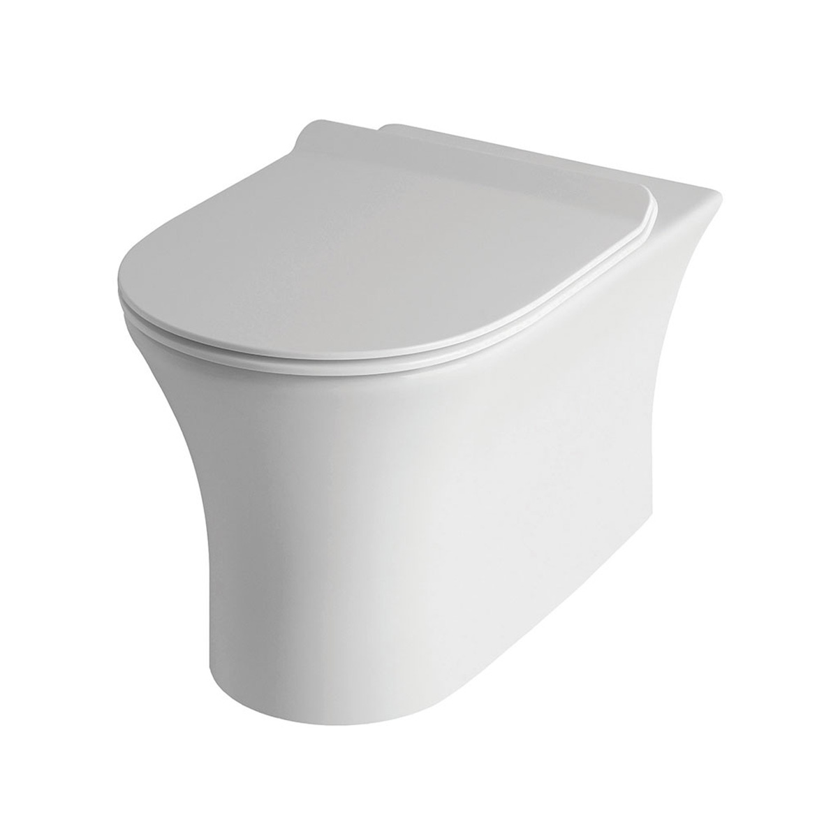 Eastbrook Northall randloos staand toilet wit glans